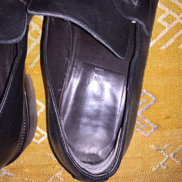 Gucci Leather Loafers with Silver Buckle